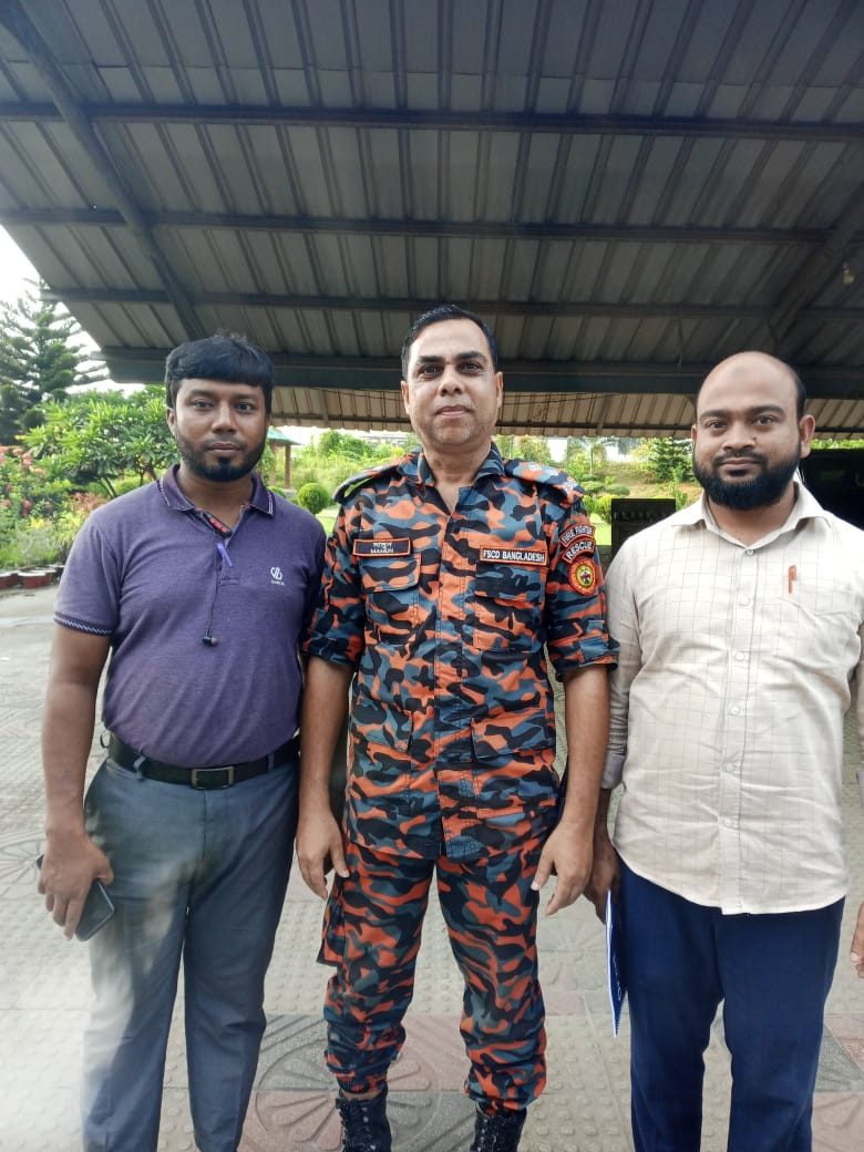 Fire safety coordination with an officer of Fire Service & Civil Defence (FSCD) Bangladesh