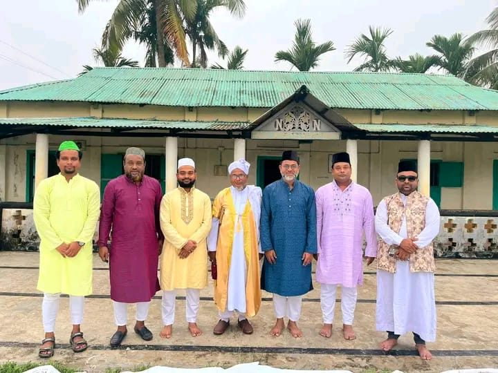The seven Sobhani brothers together after Eid prayer